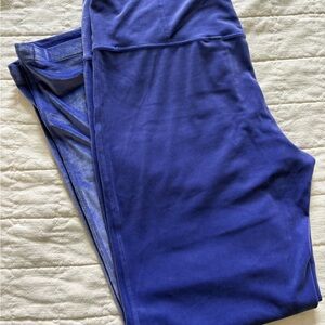 Athleta Vibrant Velvet Purple/Blue Flare Pants